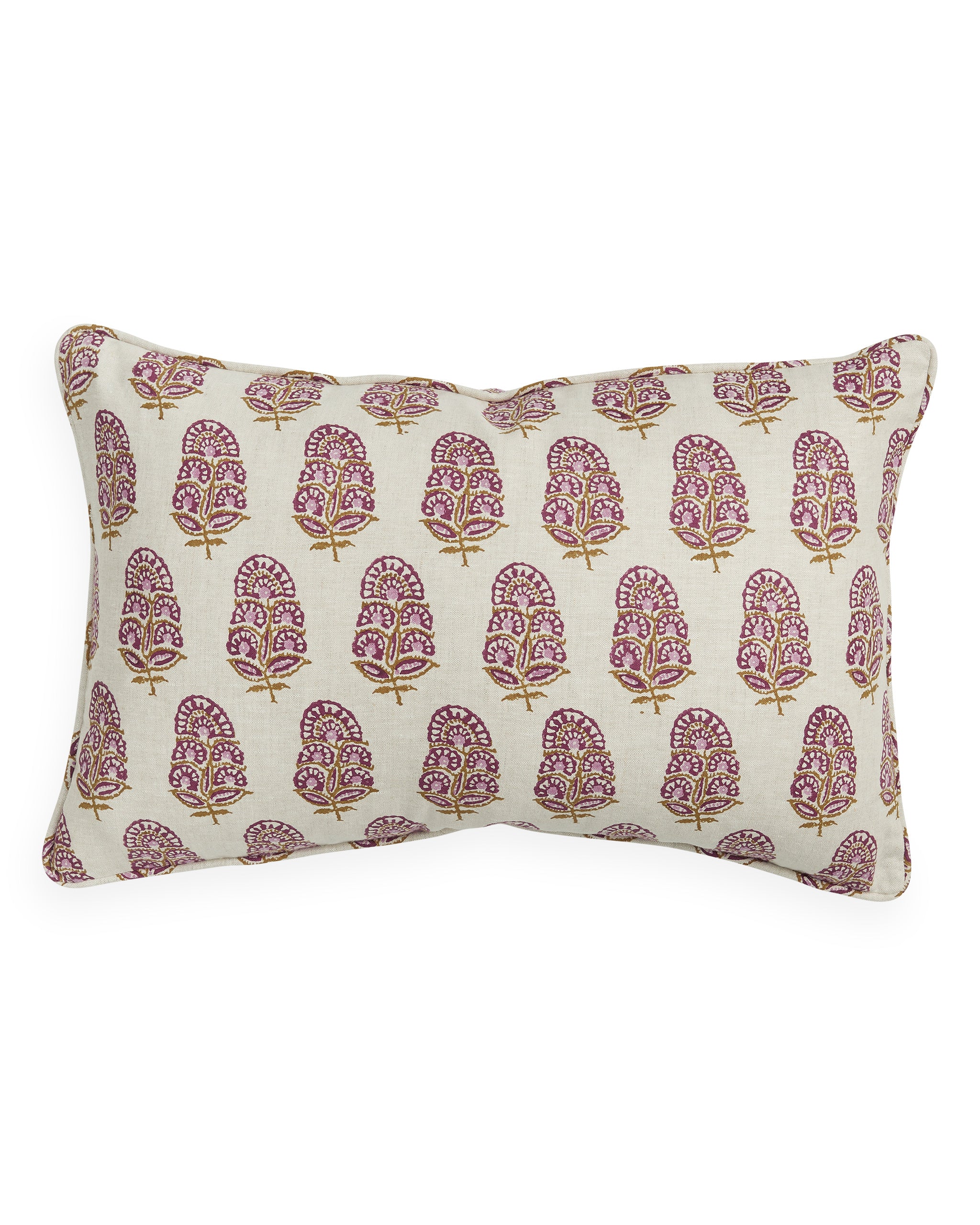 Zardosi Moonflower Linen Cushion 35x55cm