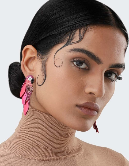 Ara Earrings Fuchsia