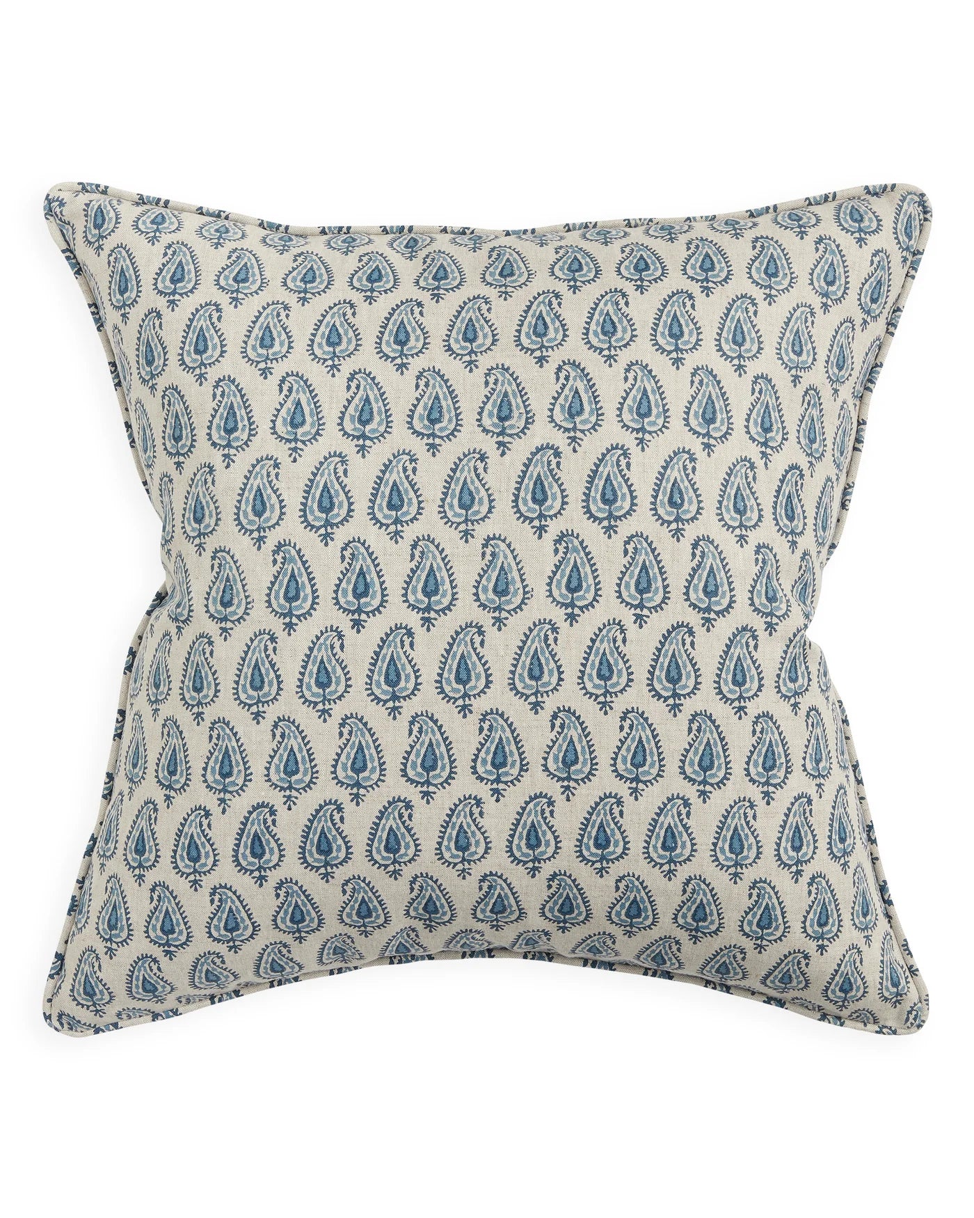 Sundara Azure Linen Cushion 50x50cm