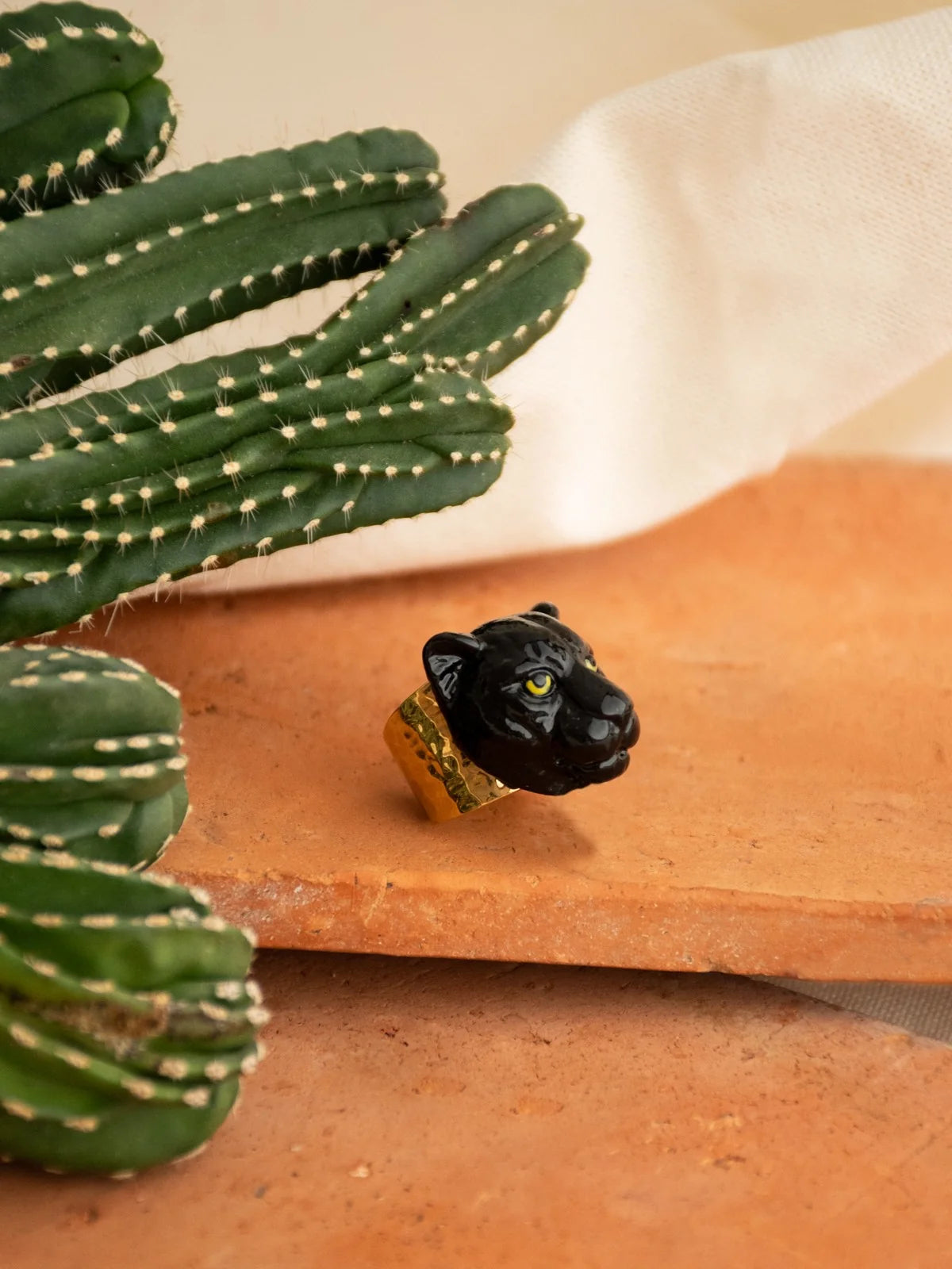 Black Panther Head Maxi Ring