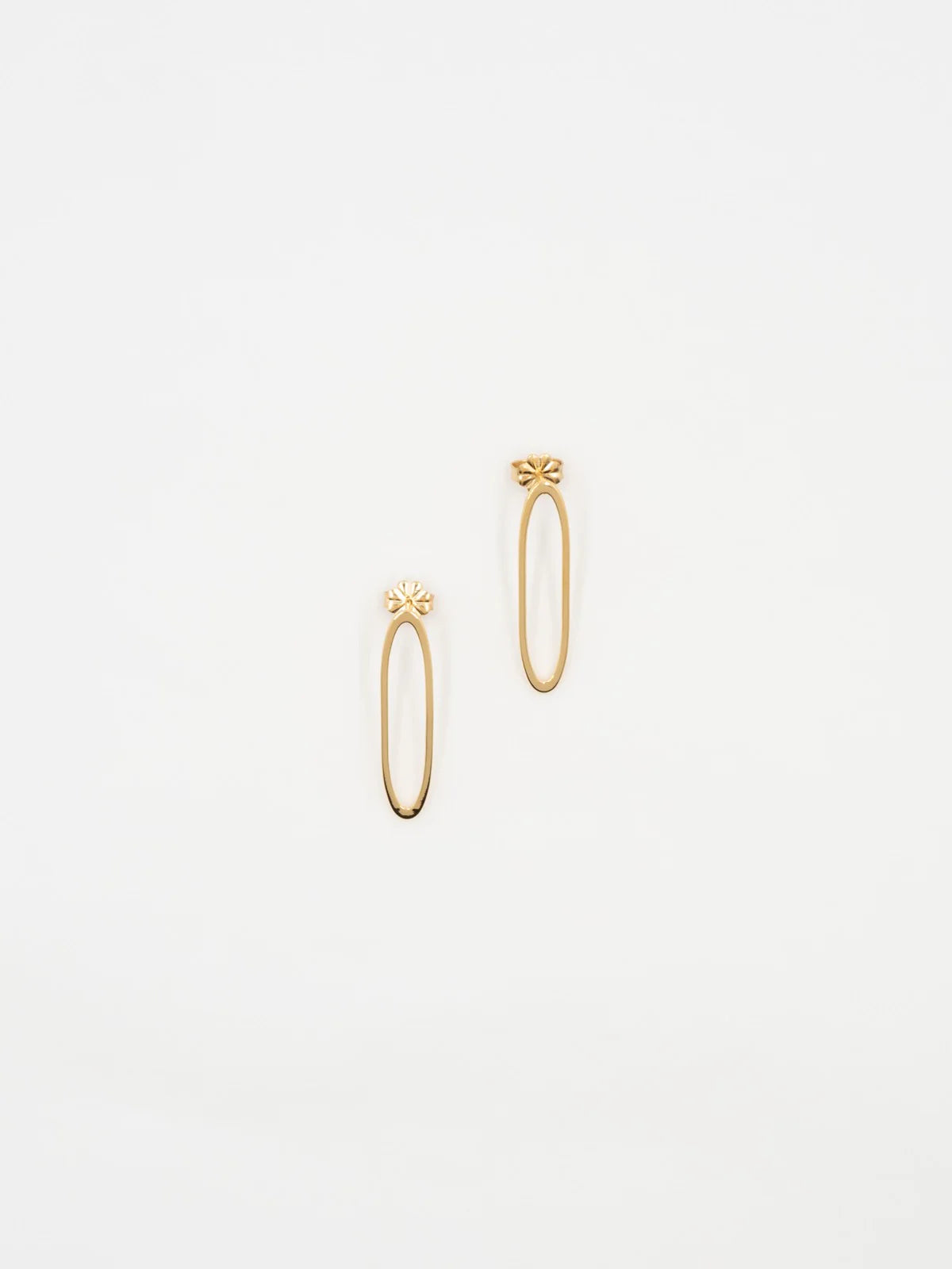 Bare Oval Earrings