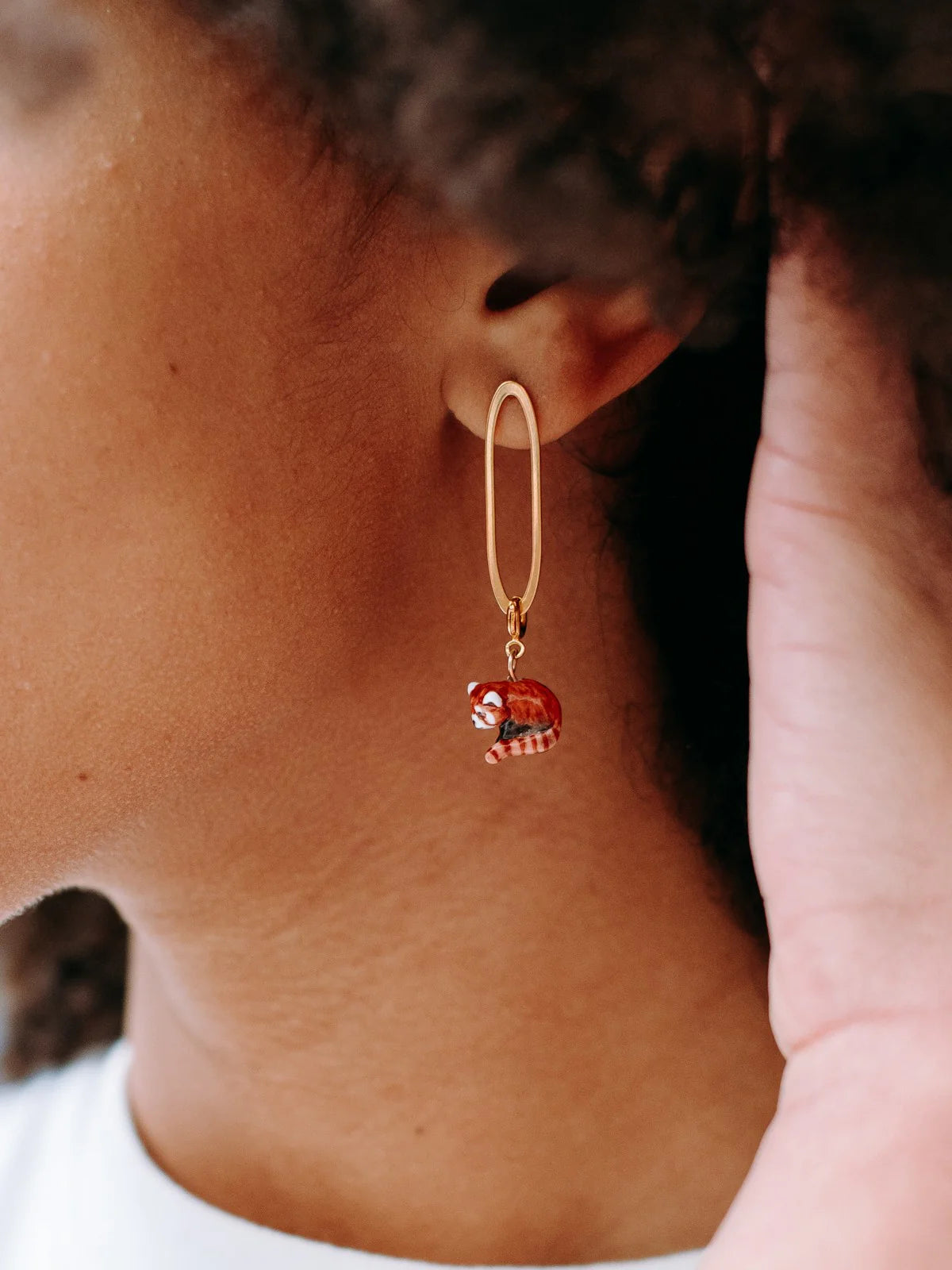 Bare Oval Earrings