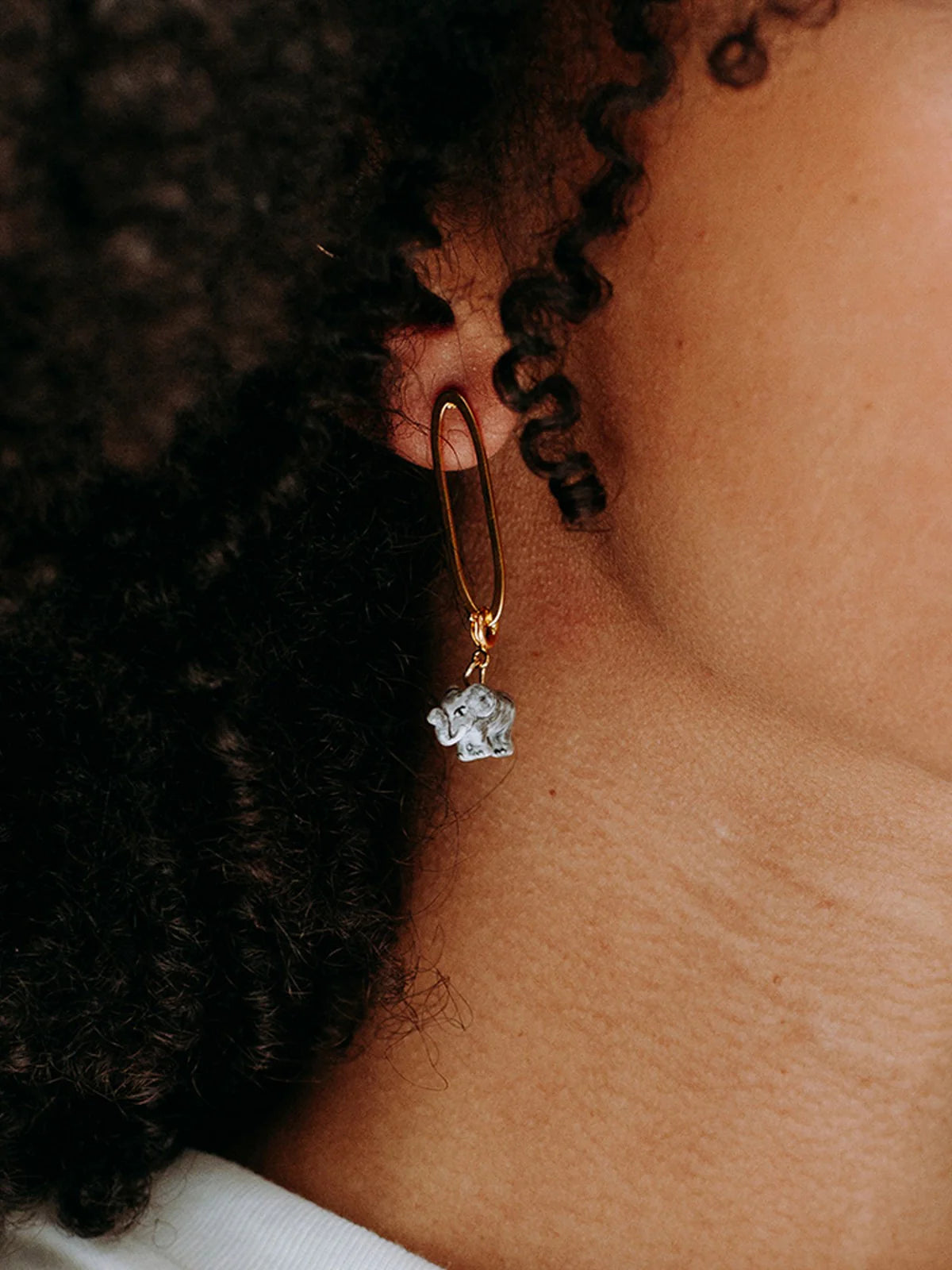 Bare Oval Earrings