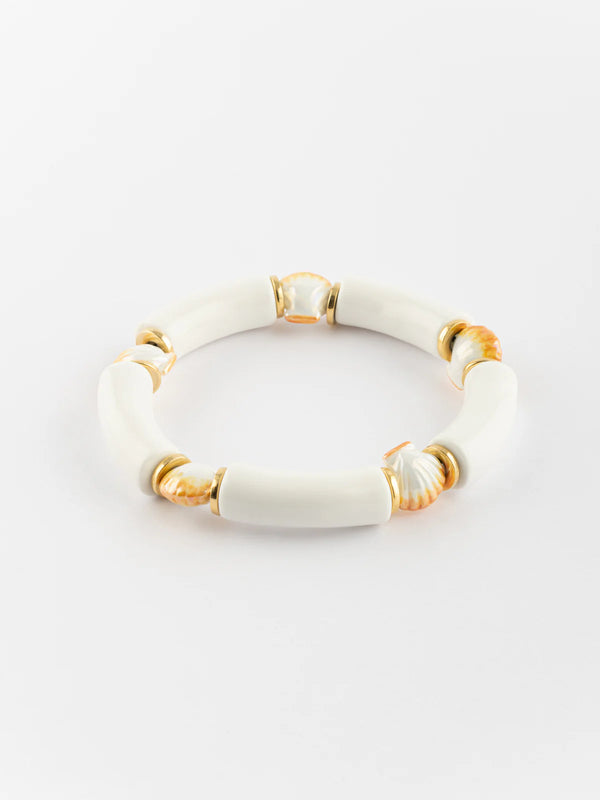 White Shells Chunky Bracelet Poésie - Nach
