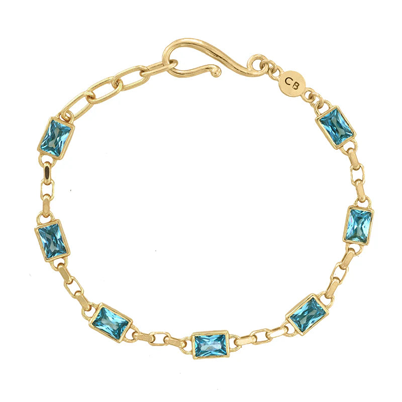 Argus Bracelet with Aquamarine Zircon