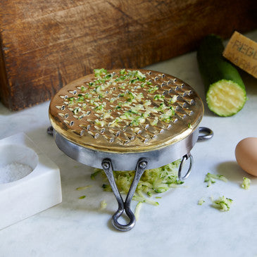 Brass/Iron Footed English Grater