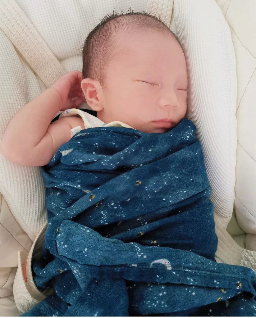 Organic Swaddle Starry Night - Malabar Baby