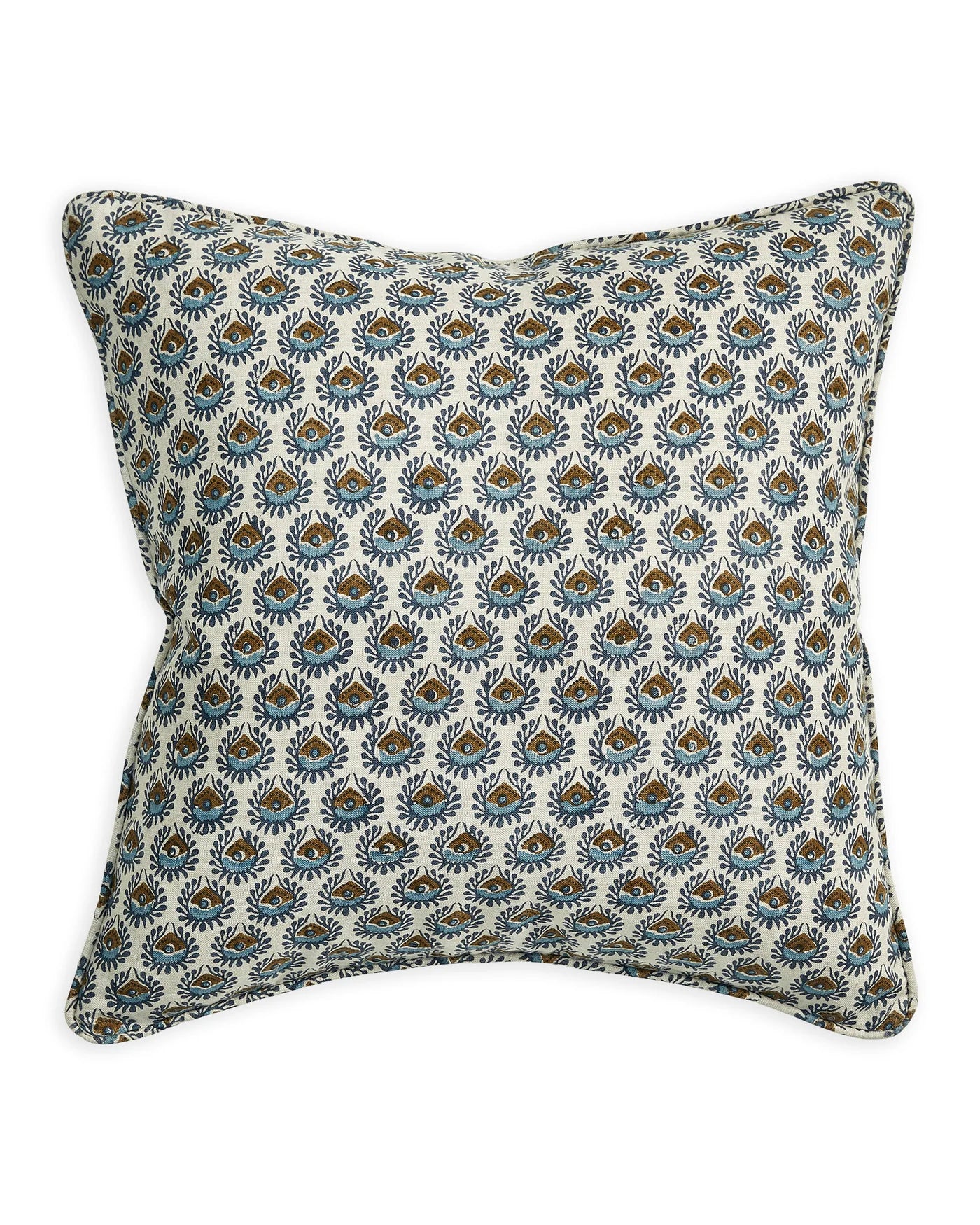 Lyon Tobacco Linen Cushion 50x50cm