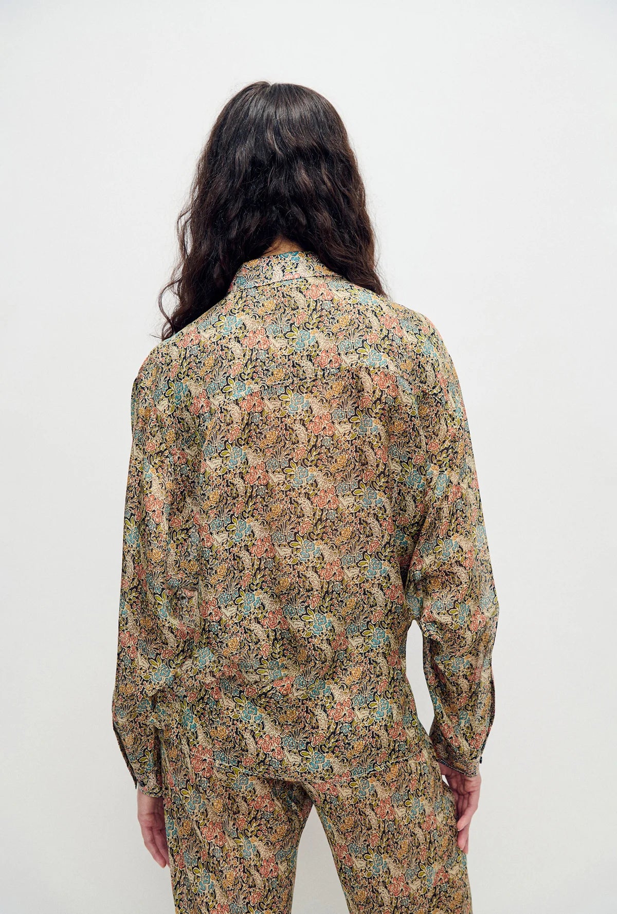 Chiffon Crossover Shirt Sugar Floral