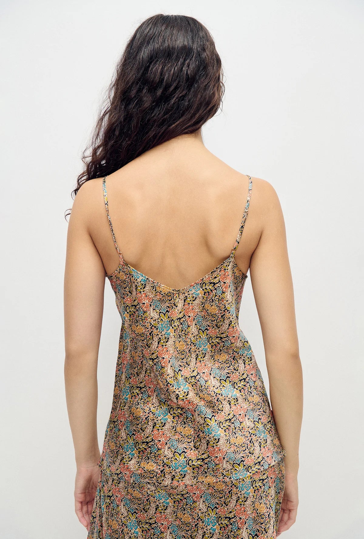 Bias Cut Cami Sugar Floral - Silk Laundry