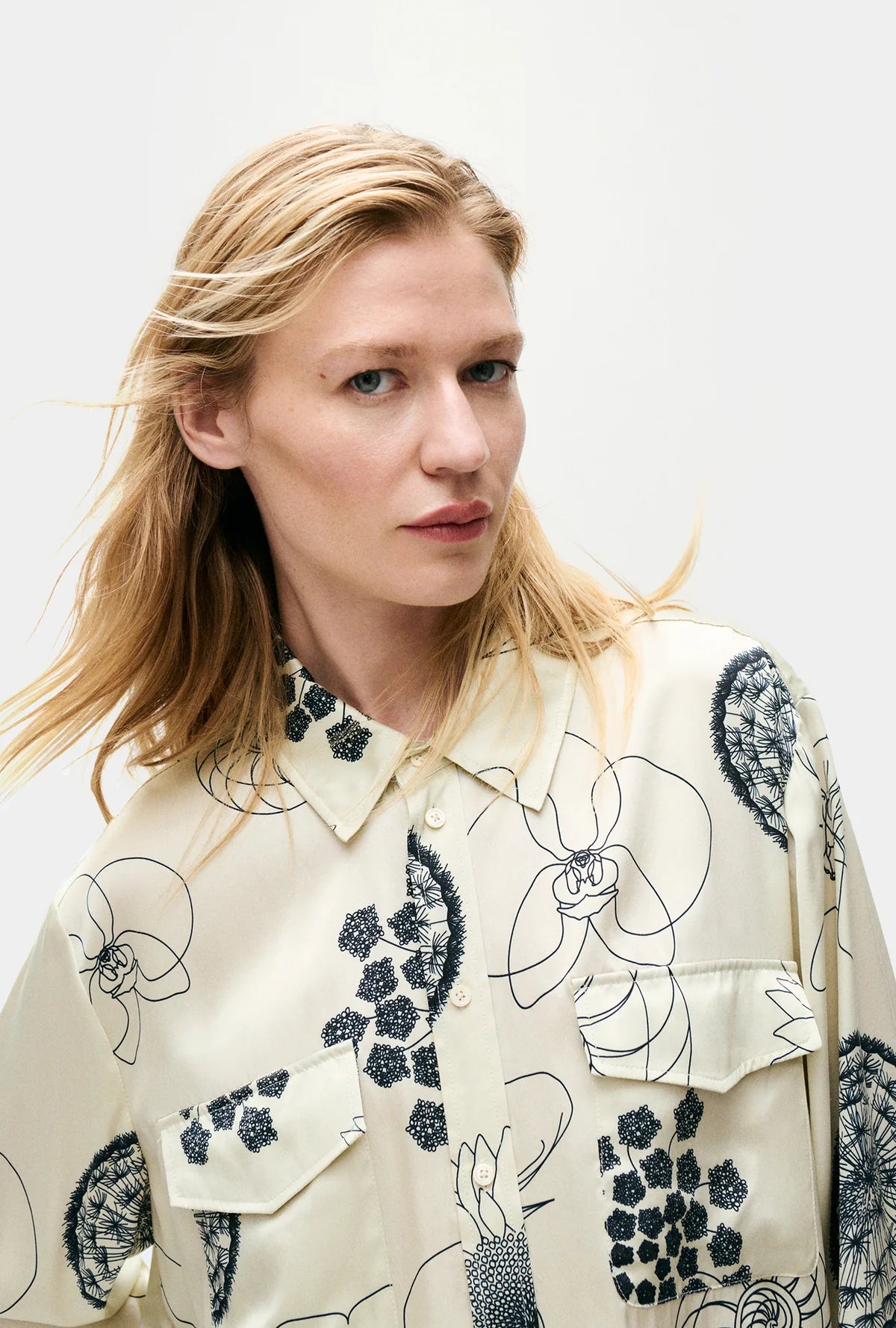 Boyfriend Shirt Fibonacci Off White