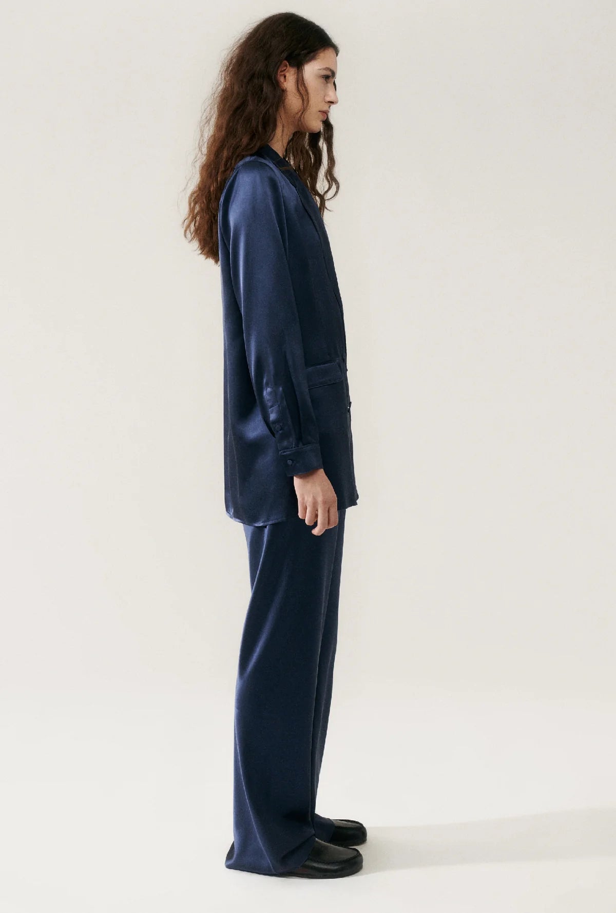 Relaxed Blazer Midnight - Silk Laundry