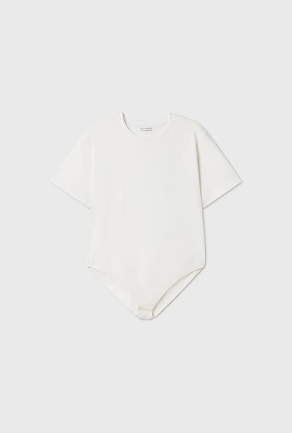 Bodysuit Tee White - Silk Laundry