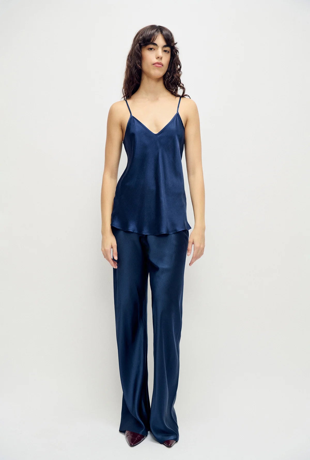 Bias Cut Cami Midnight - Silk Laundry