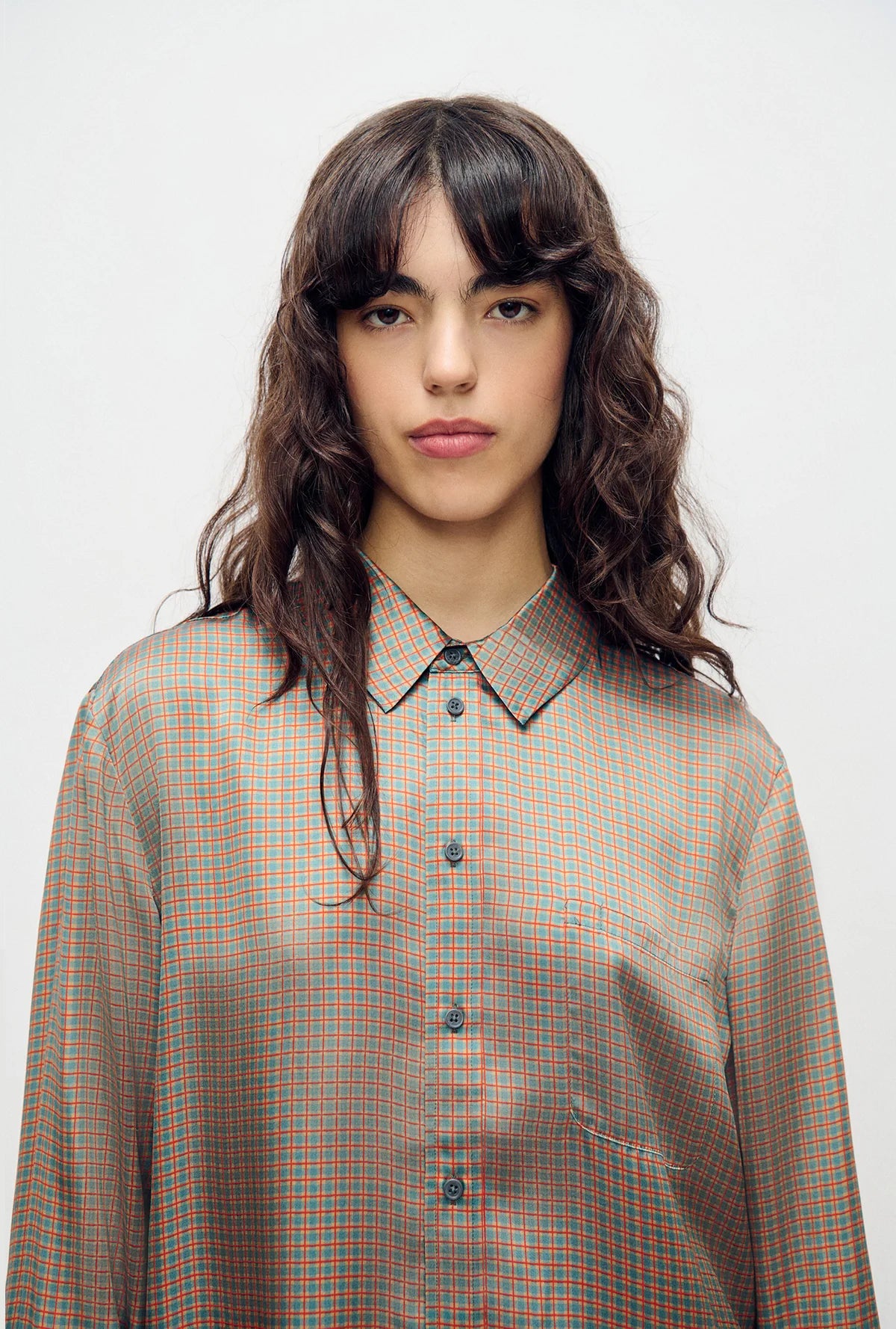 Boyfriend Shirt Micro Plaid - Silk Laundry