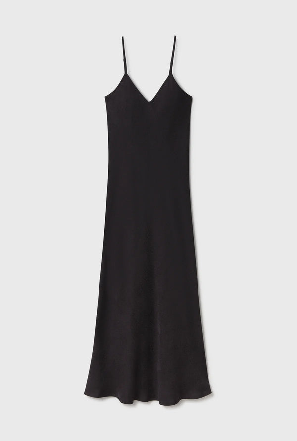 90s Slip Dress Coral Jacquard - Silk Laundry