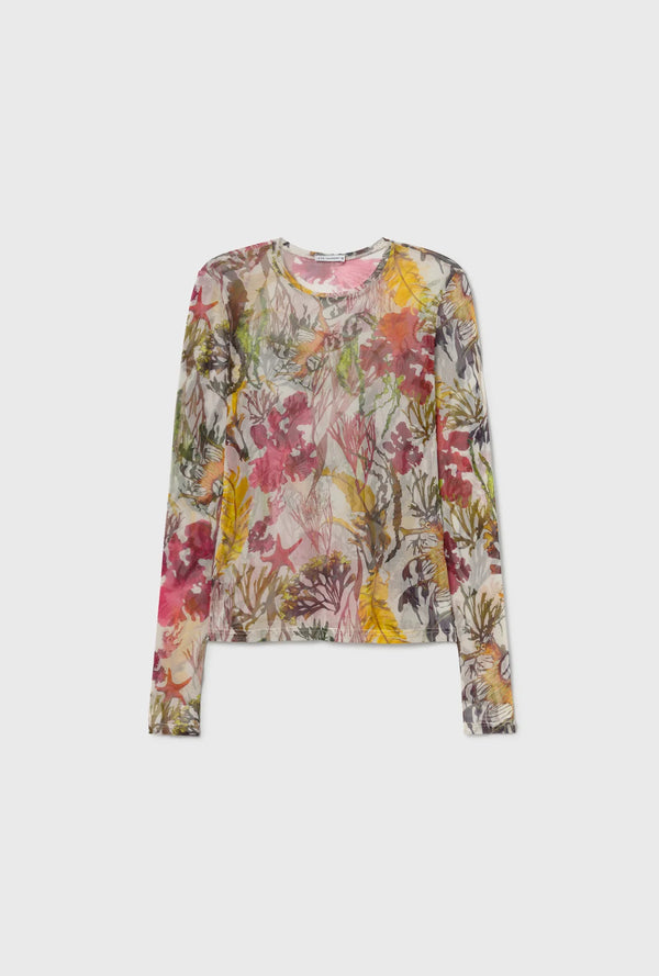 Mesh Long Sleeve Top Planktonic - Silk Laundry