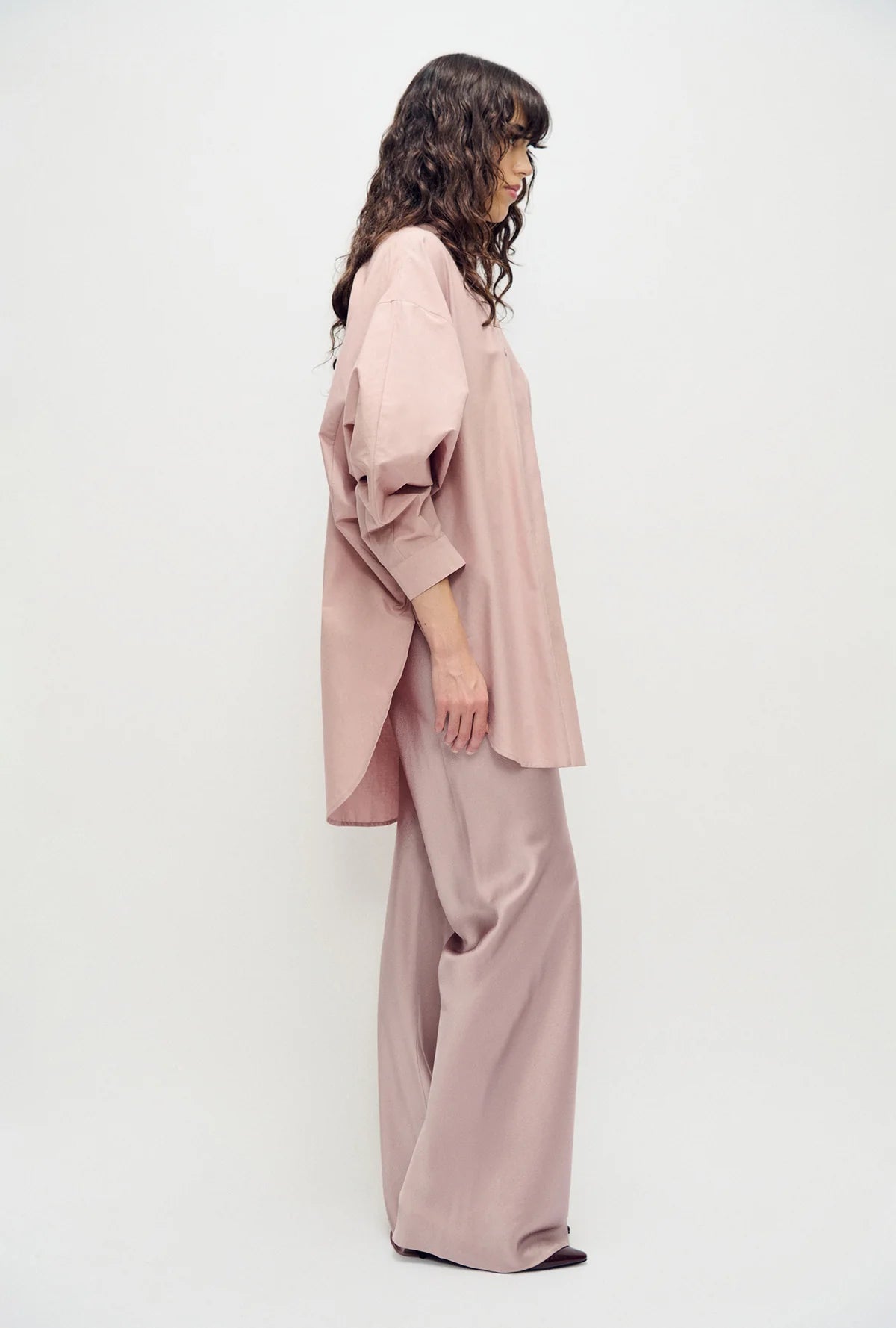 Cotton Silk Round Shirt Lasso