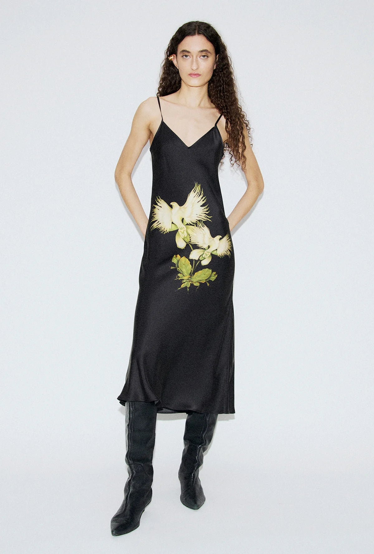 90s Slip Dress Egret