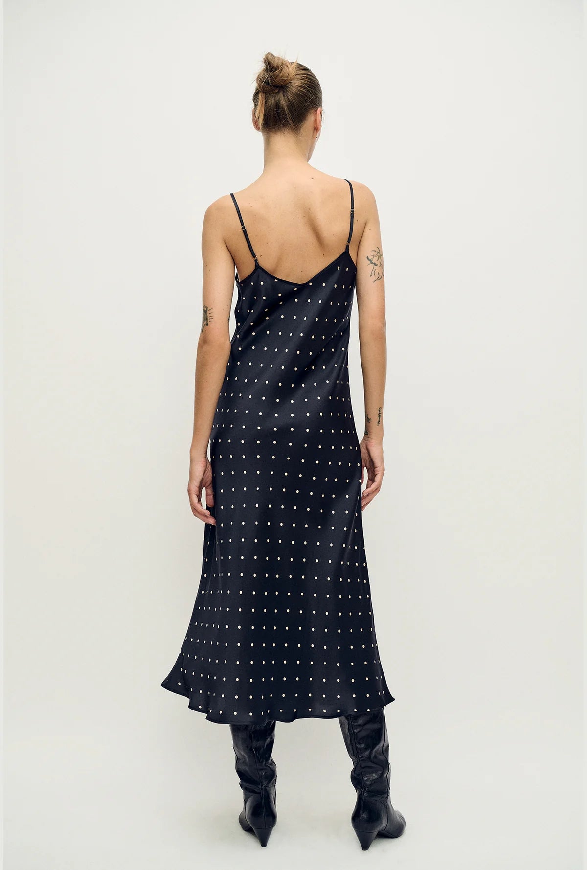 90s Slip Dress Small Polka Dot