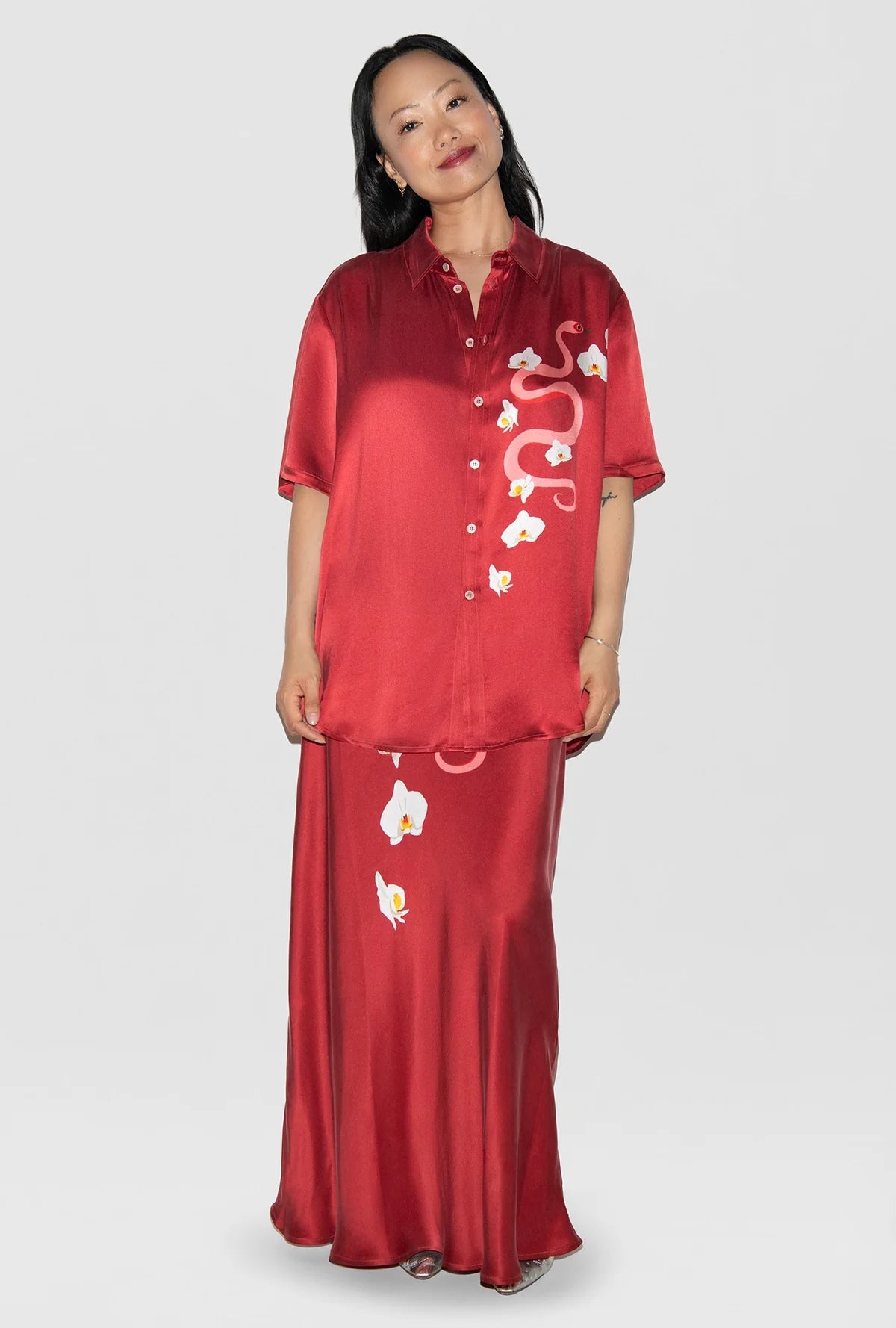 Short Sleeve Boyfriend Shirt Year of the Snake