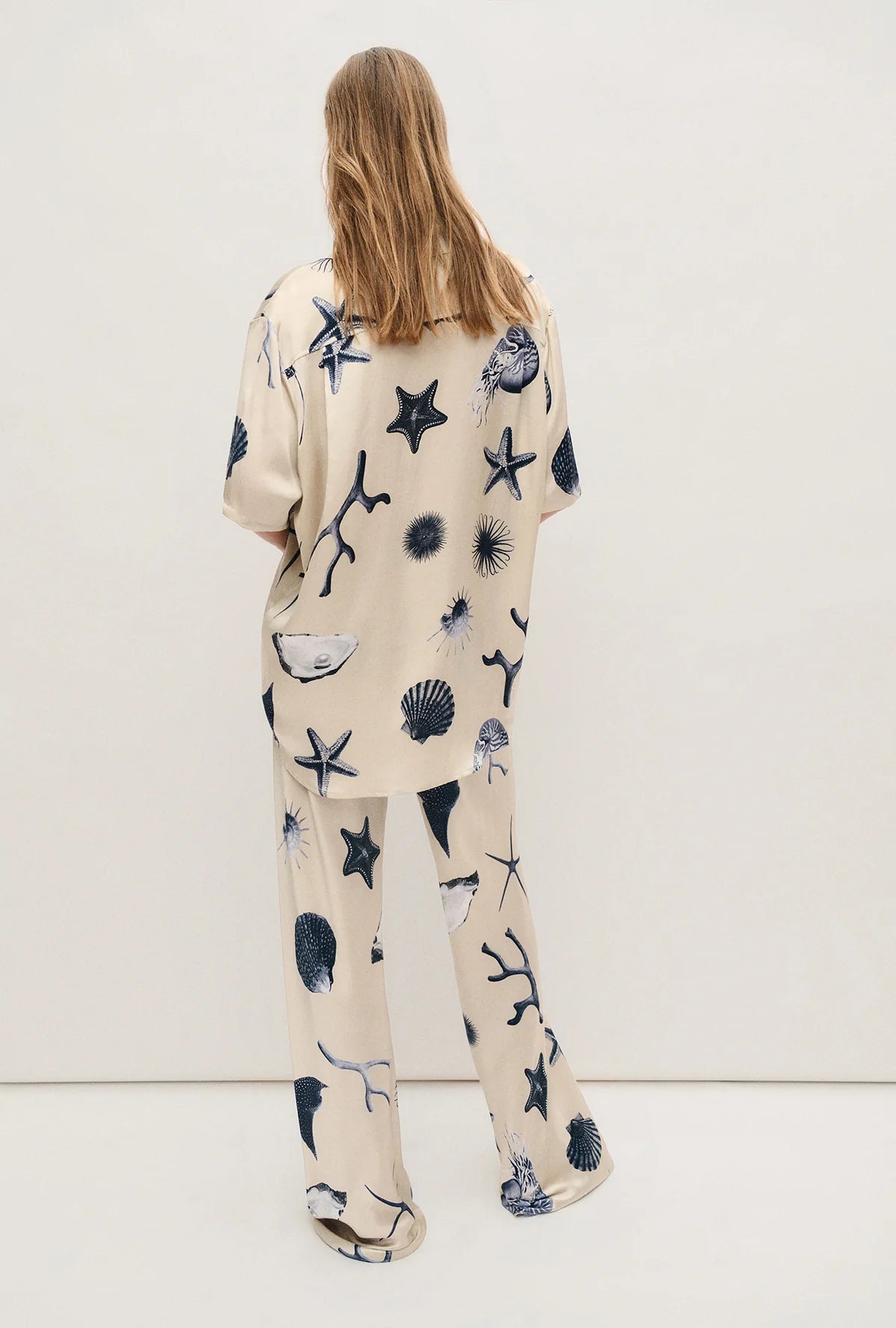 Bias Cut Pants Seashells