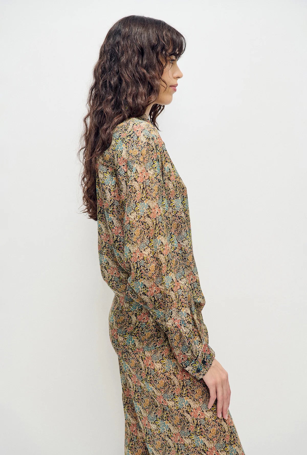 Chiffon Crossover Shirt Sugar Floral