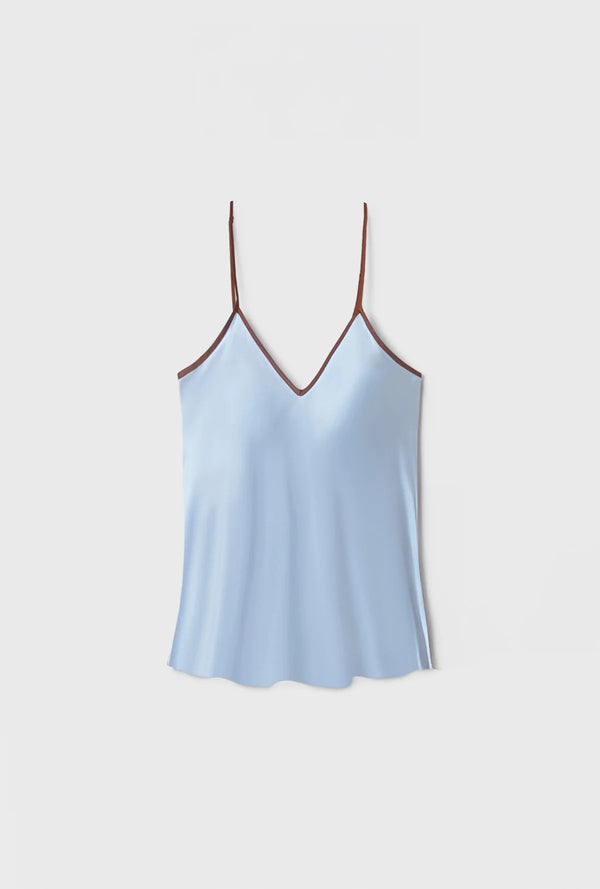 Bias Cut Cami Cornflower - Silk Laundry