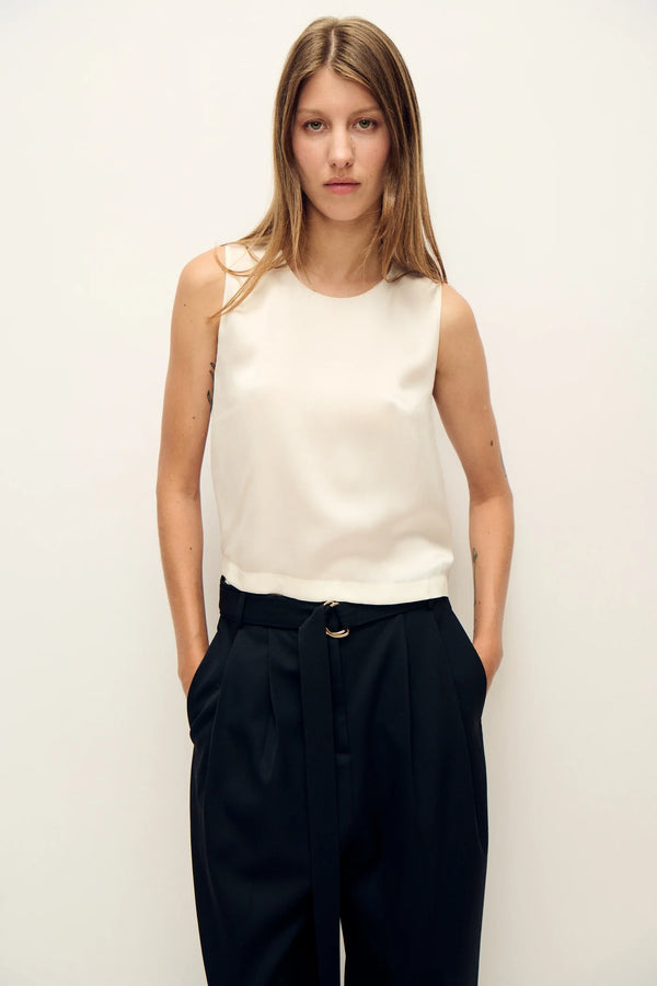 Elena Top White - Silk Laundry