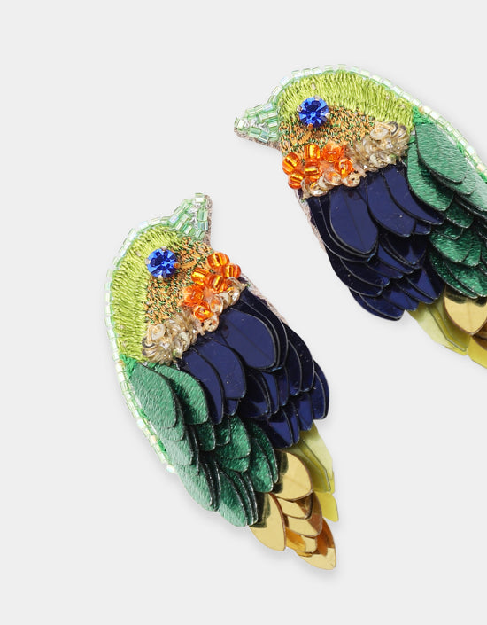 Robin Earrings Lime