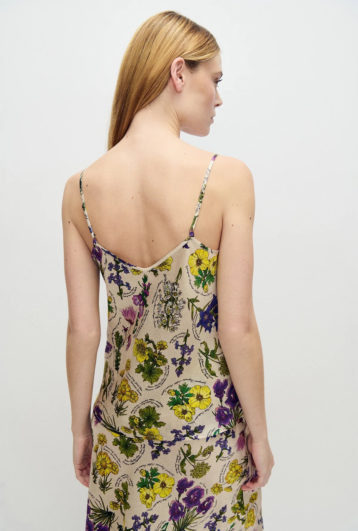 Bias Cut Cami Endangered Flowers