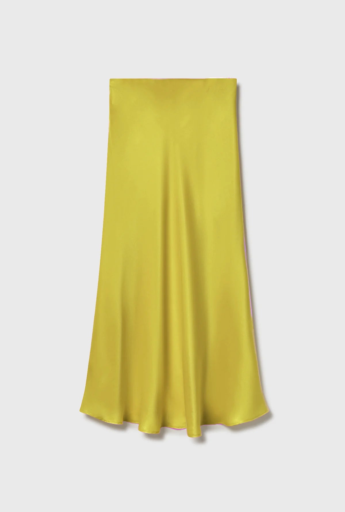 Long Bias Cut Skirt Wood Poppy Yellow