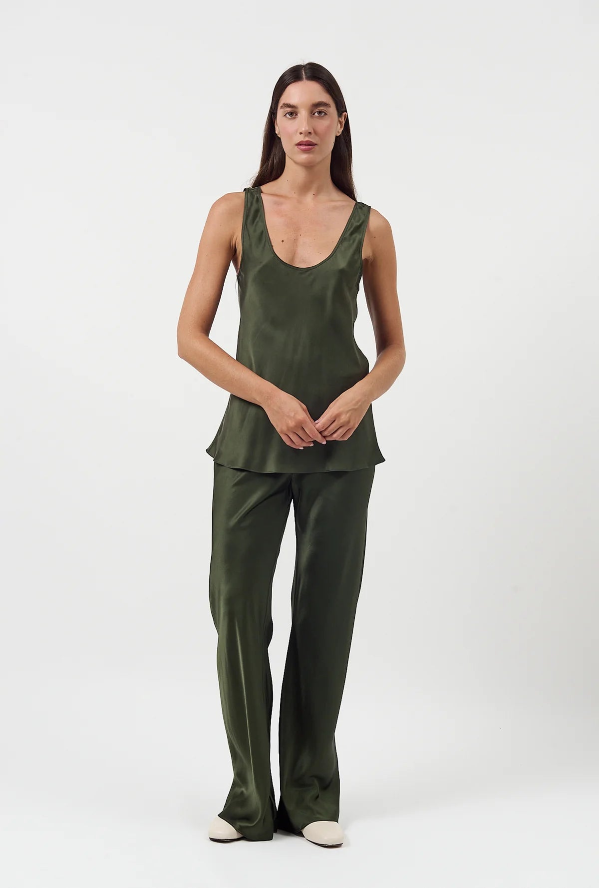 Scoop Neck Tank Cedar