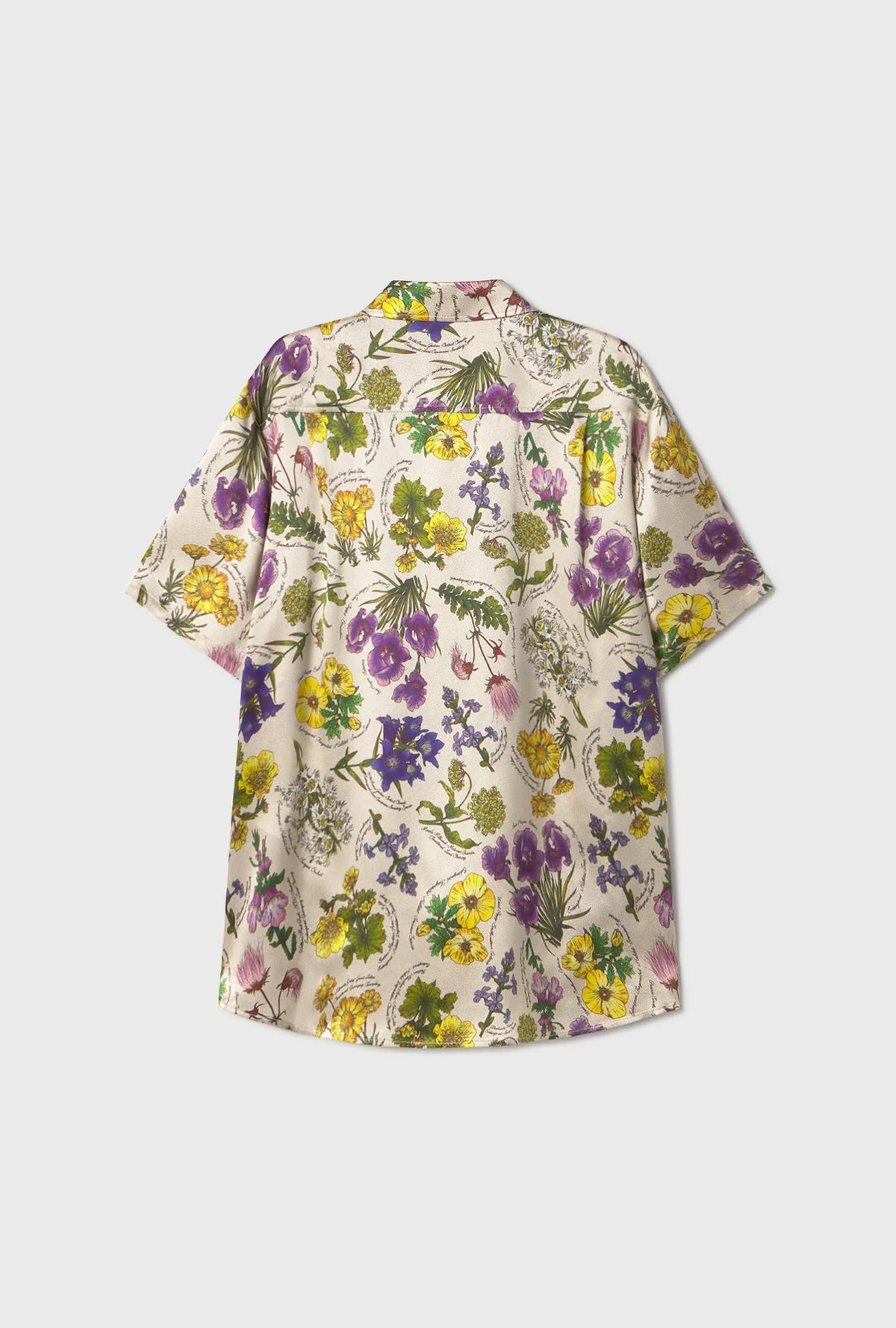 Short Sleeve Boyfriend Shirt Endangered Flowers