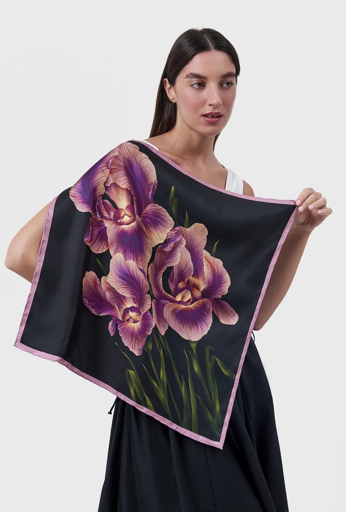 Twill Scarf Iris One Size