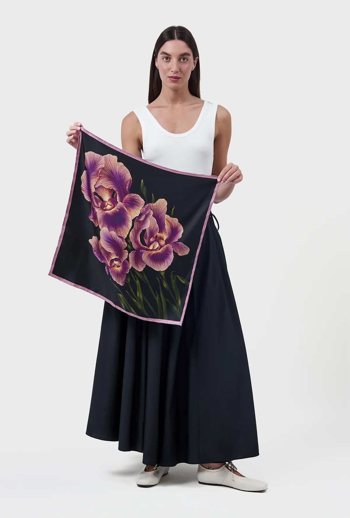 Twill Scarf Iris One Size