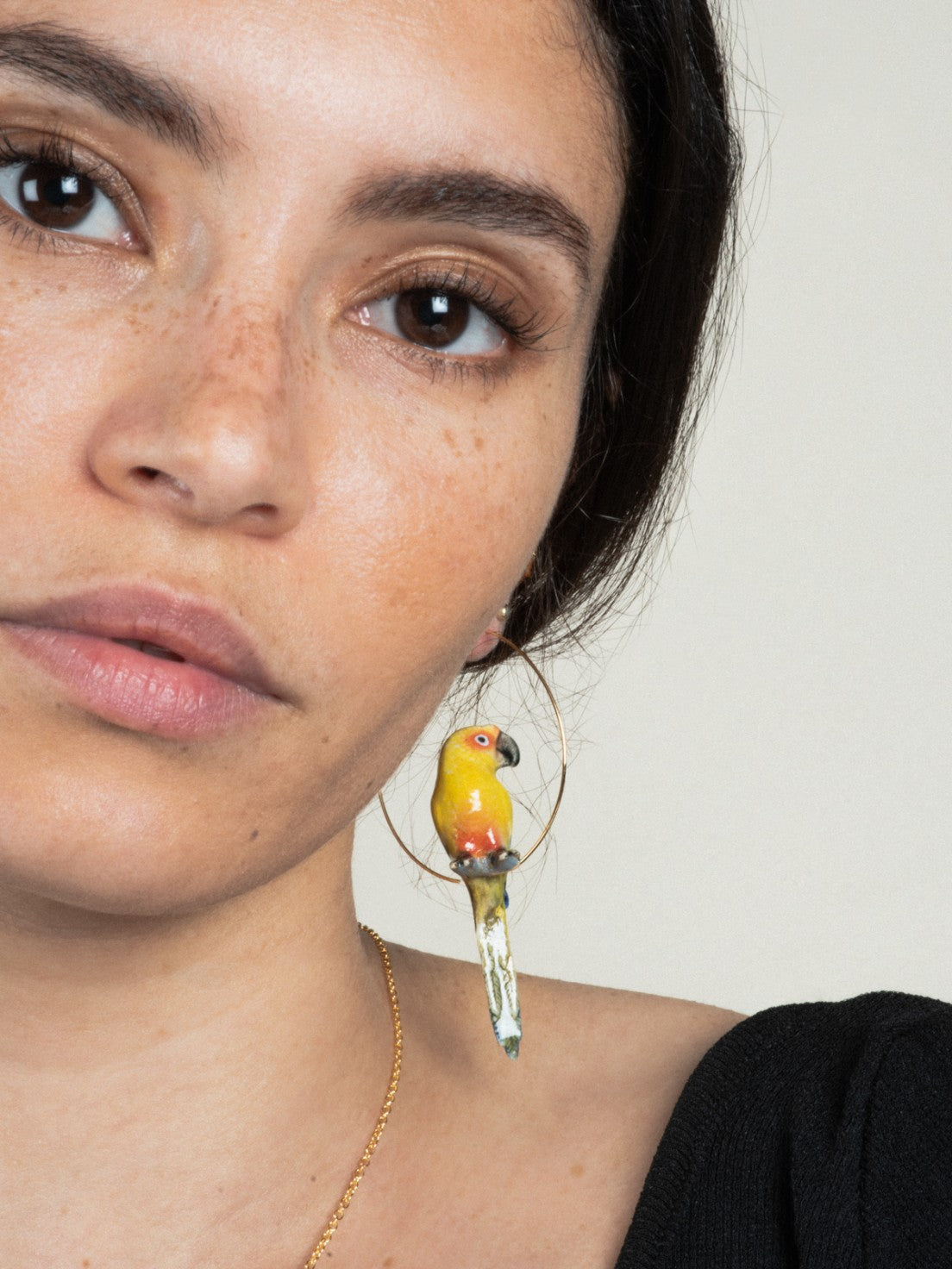 Sun Parrot Earrings