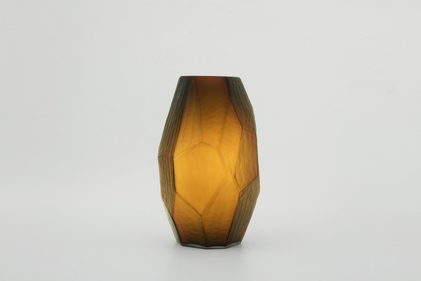 Bezel Vase Amber