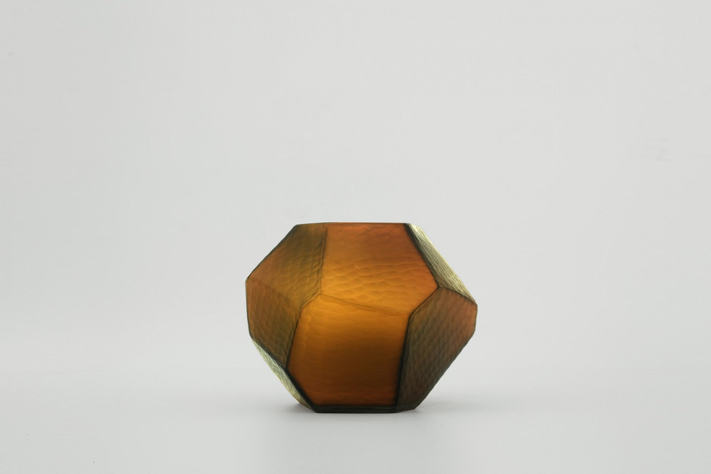 Bezel Vase Amber