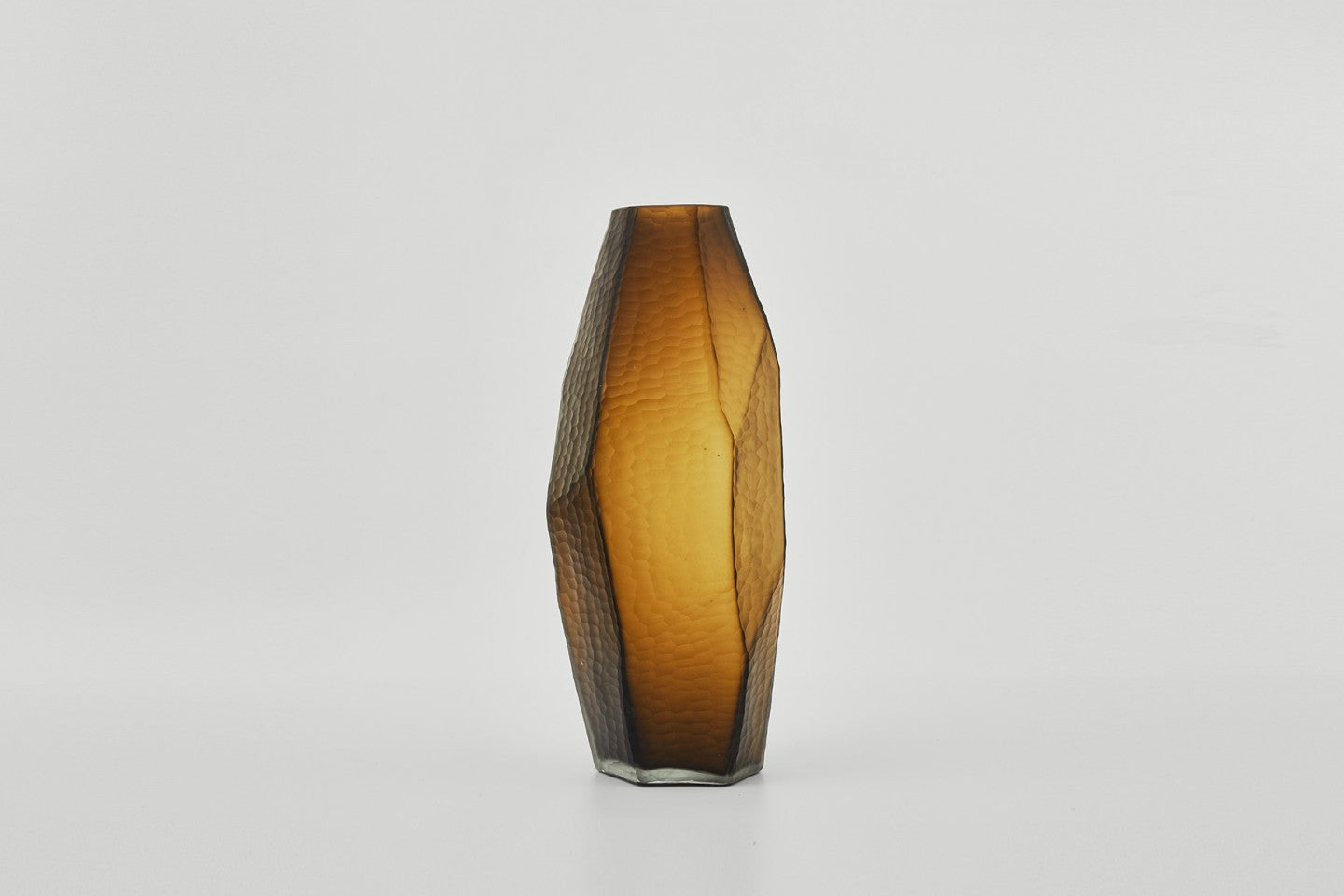 Bezel Vase Amber