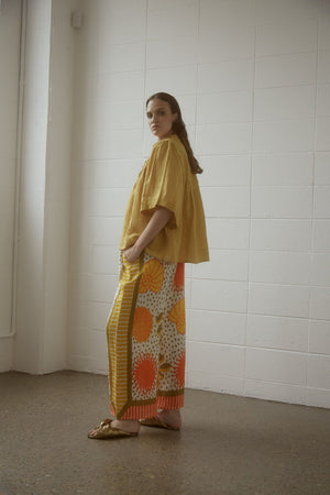 Ramble Linen Blouse Mustard - Kinga Csilla