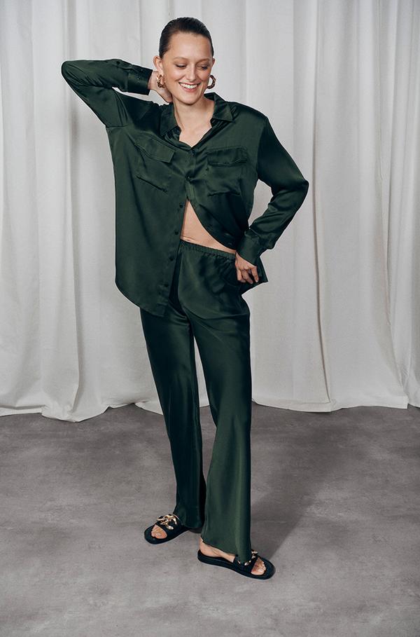 Bias Cut Pants Cedar