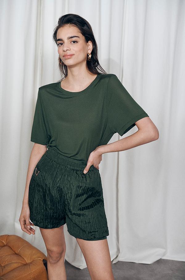 Crinkle Shorts Cedar
