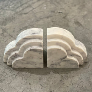 Marble Cloud Book Ends