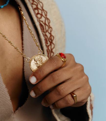 Corinthian Ring 18K Gold Plated