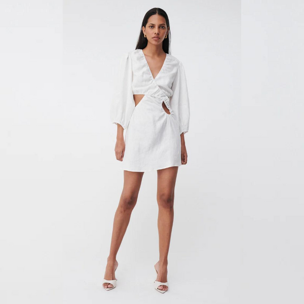 Suboo Ivory Roy Layered Mini Dress