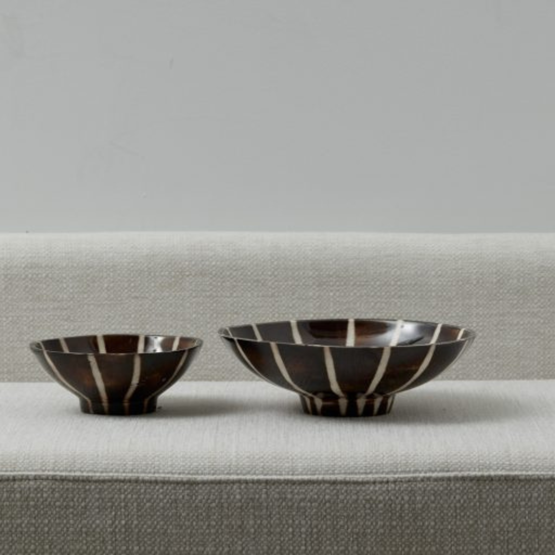 Zuri Resin & Horn Bowl Round
