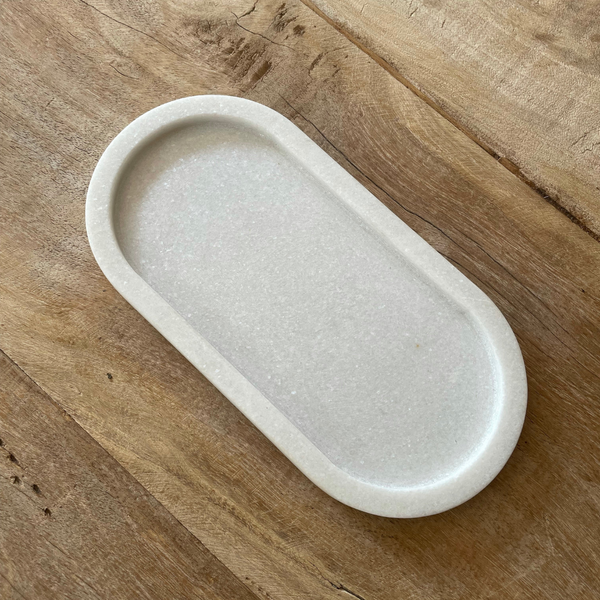 Marble Oval  Soap Dish