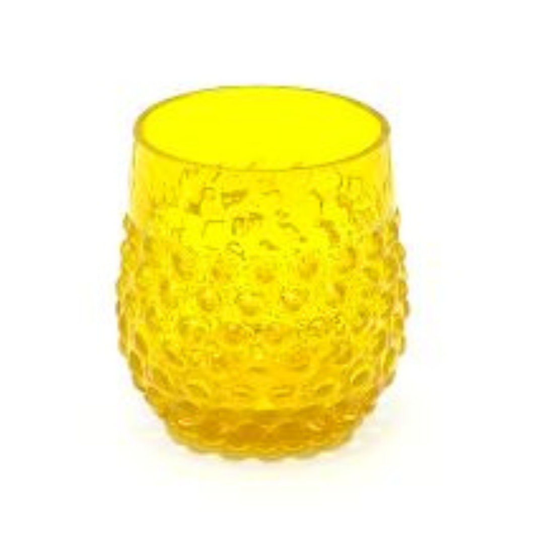 Hobnail Glasses - Lemon