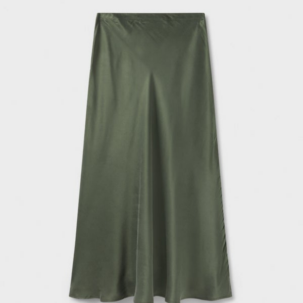 Silk Laundry Cedar Bias Cut Skirt
